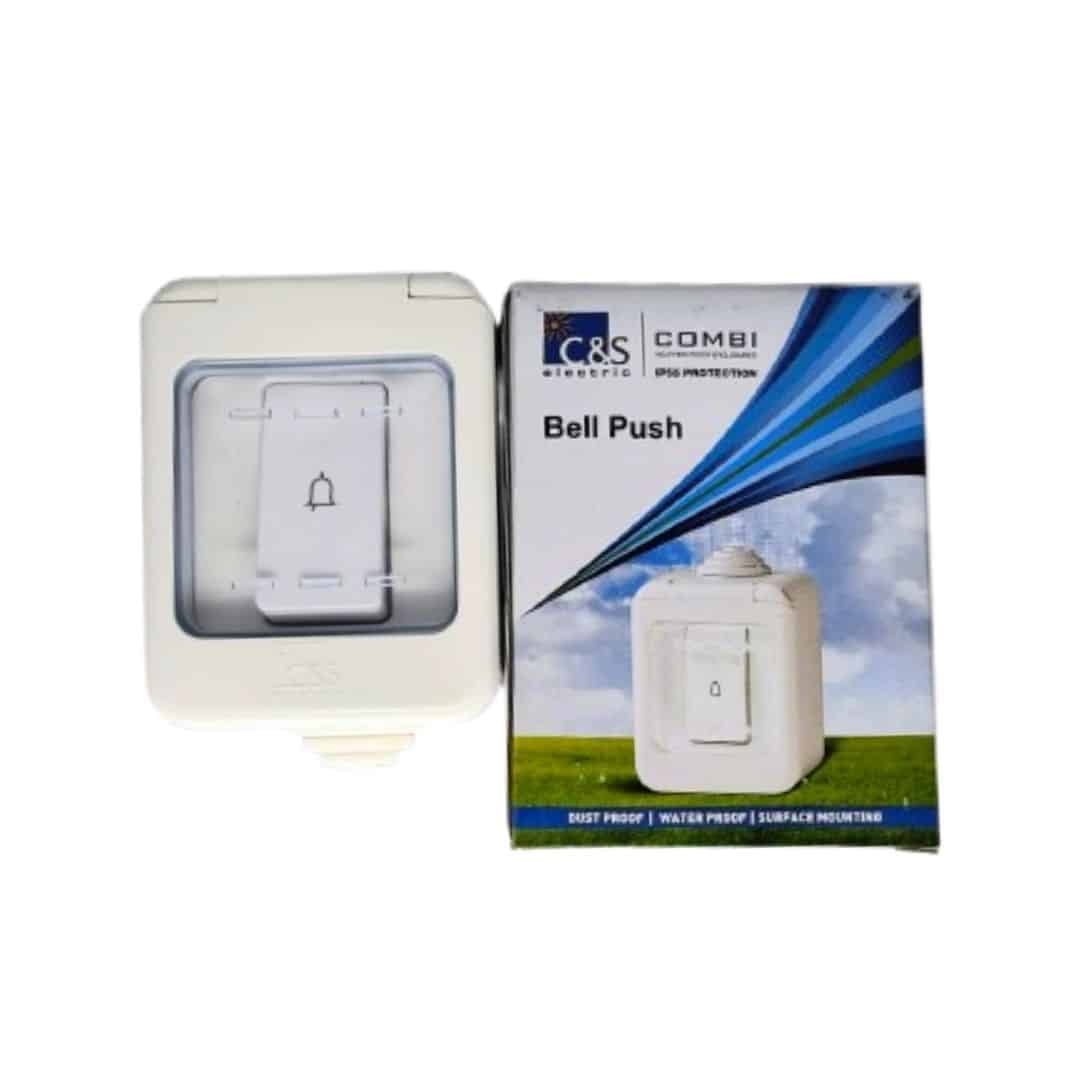 C&S Combi 6A Bell Push Switch Water Proof Enclosure Box IP55