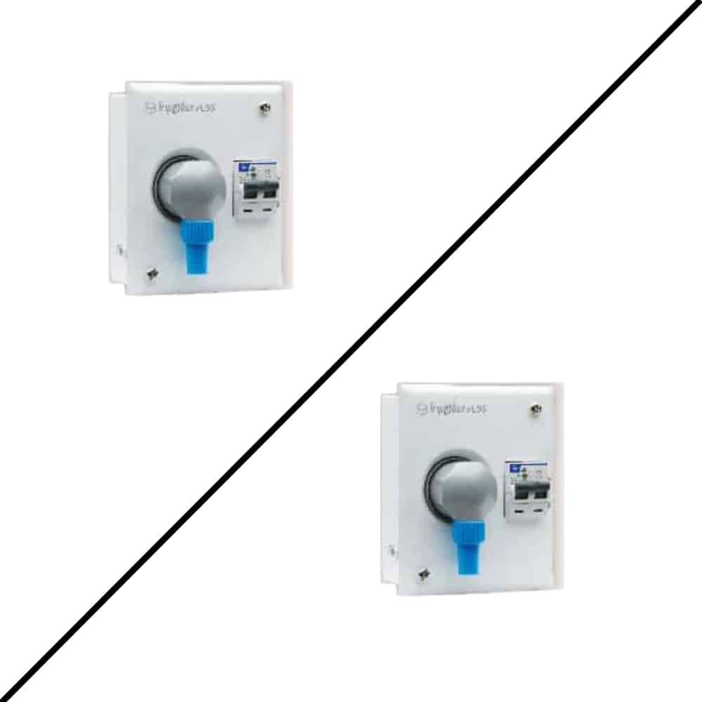 L&T Tripbox Plus Metal Industrial Plug & Socket DB Box for MCB