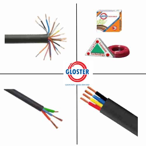 Gloster Multi Core Flexible Copper Cable PVC Insulated - 3 Core, 1.5 sq.mm