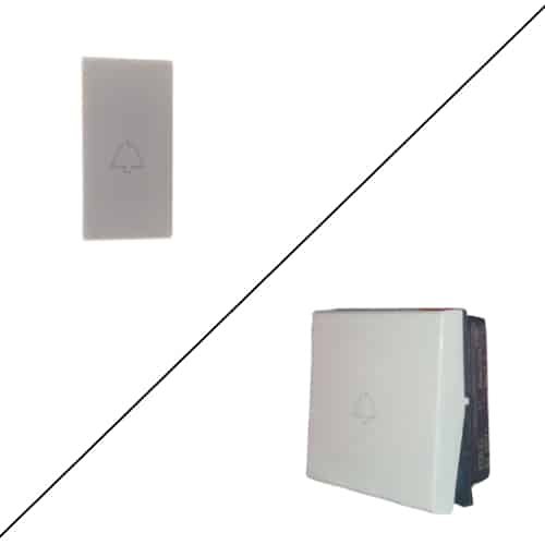 Legrand Myrius 6A 1 Way Modular Bell Push Switch White