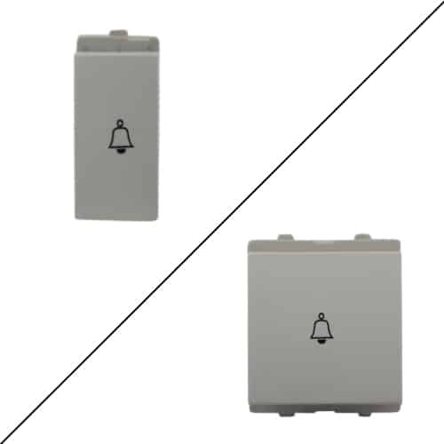 Schneider Opale 6A 1 Way Modular Bell Push Switch White