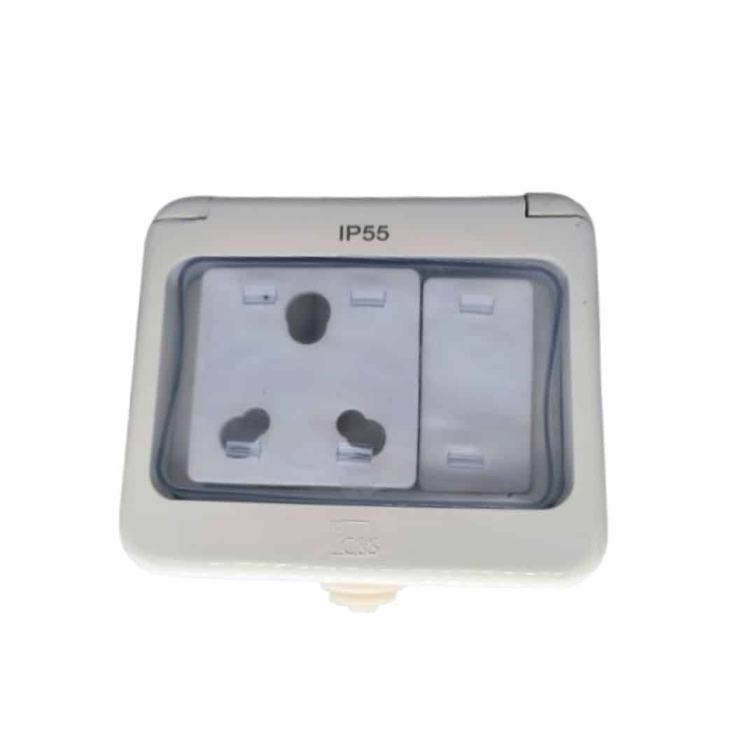 C&S Combi 6/16A Switch Socket Water Proof Enclosure Box IP55