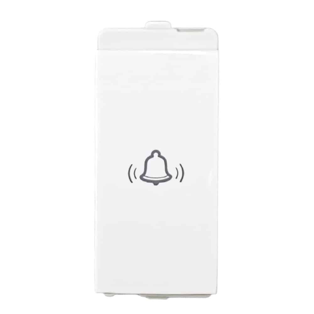 Schneider Livia 10A 1 Way Modular Bell Push Switch White