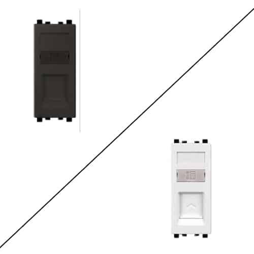 Schneider ZENcelo Modular RJ11 Telephone Socket with Shutter 1M
