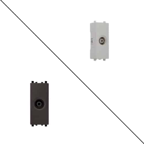 Schneider ZENcelo Modular TV Coaxial Socket 1M