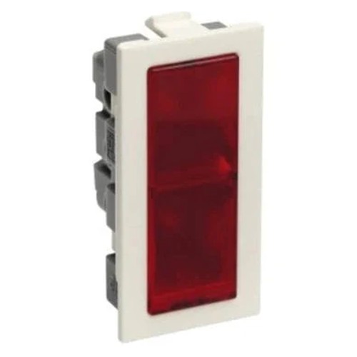 Legrand Britzy Red Modular Indicator Light 1M White