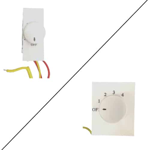Honeywell MK Wraparound Modular Step Fan Regulator White - 120W, 2M