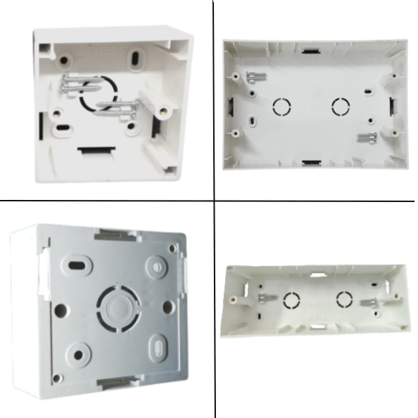 Siemens Modular Surface PVC Boxes Snow White - 8M (S)