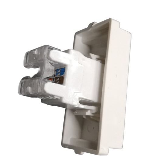 Honeywell MK Midas Cat6 Modular RJ45 Computer Socket 1M White SS2693