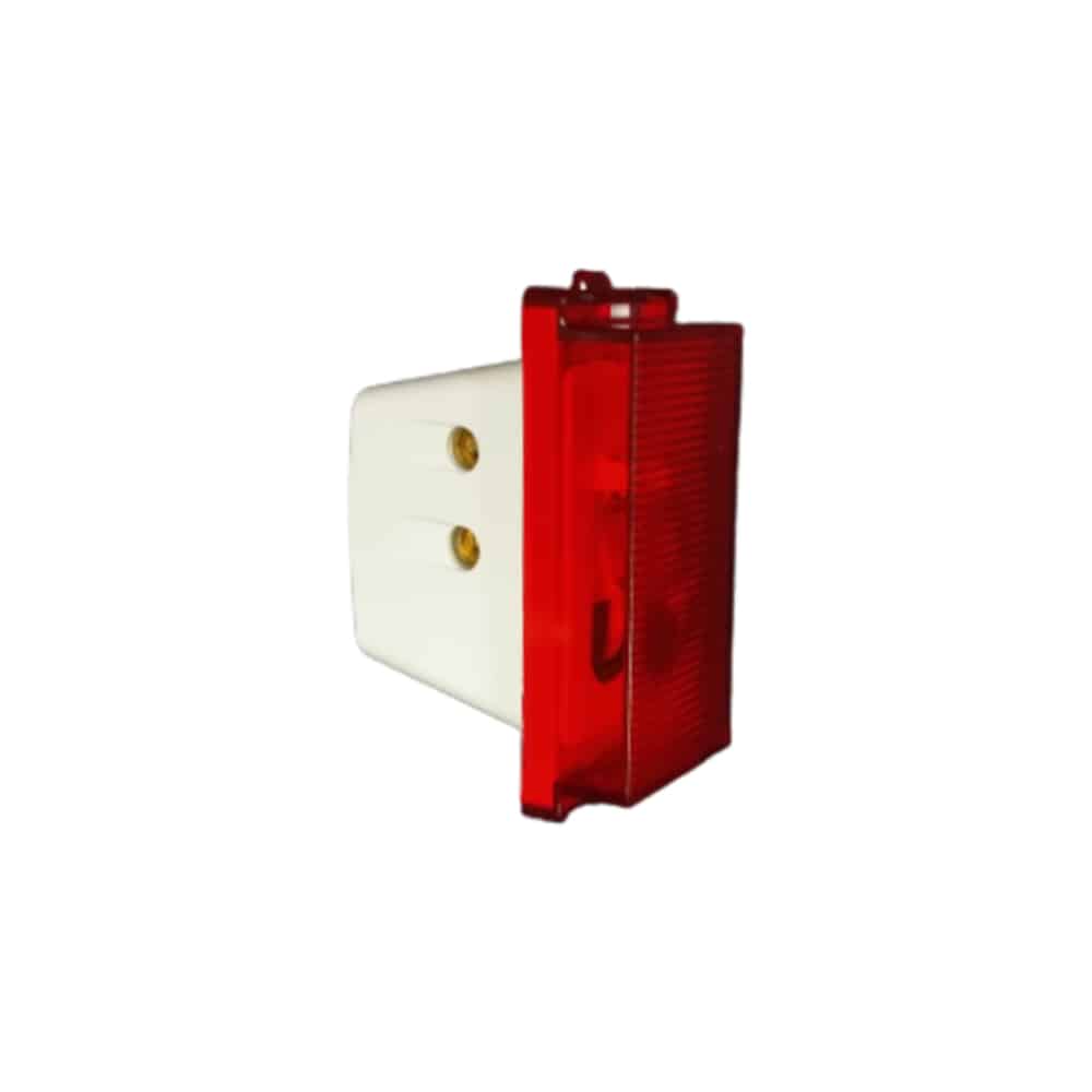 Schneider Opale Red Neon Modular  Indicator Light 1M White X5001