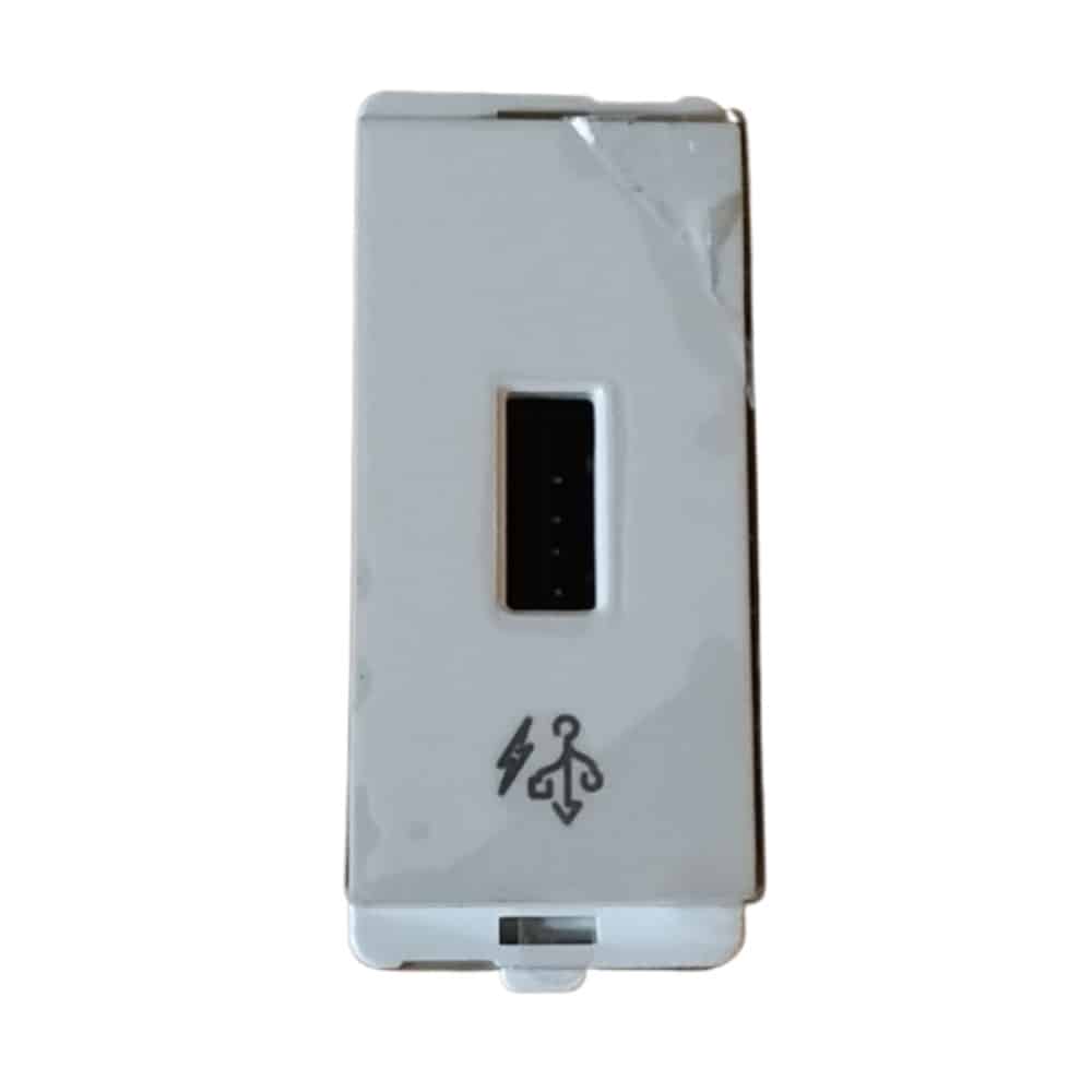 Schneider Livia Modular USB Socket 1M  White P7002