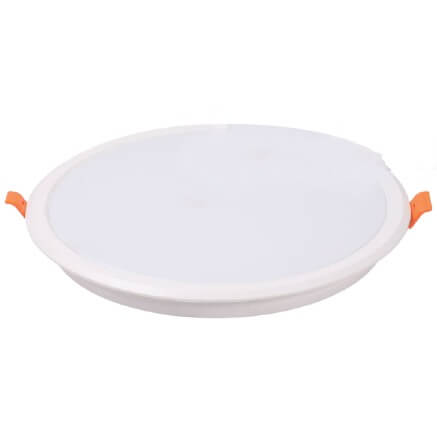 RLF 12W LED Panel Light Warm White Round Flush Type Complete Unit RPLRF12WW