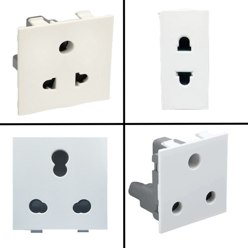 Legrand Britzy Modular Socket White - 6A 3 Pin, 2M