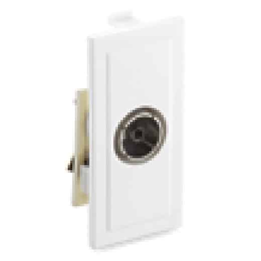 Honeywell Impact Modular TV Coaxial Socket 1M White
