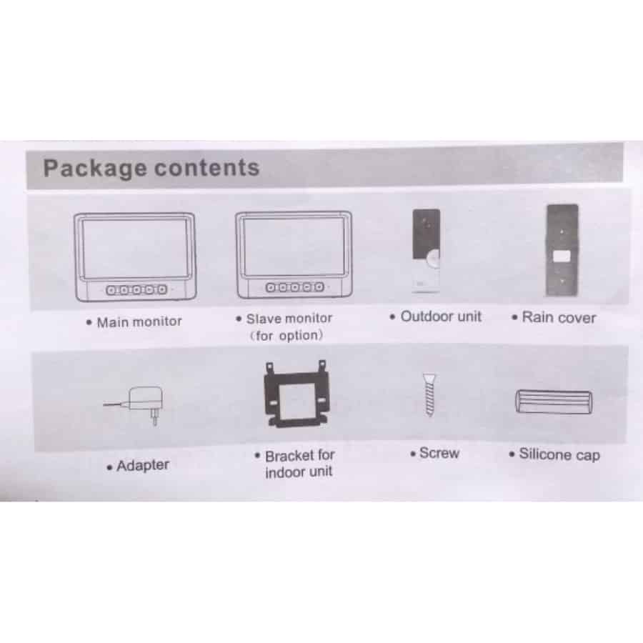 Honeywell 7 inch Video Door Phone i-Shield with ABS Housing ME-RD7W4D-NC