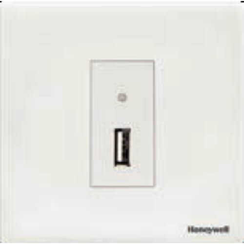 Honeywell MK Citric 2.1A Modular USB Socket 1M White CW586WHI