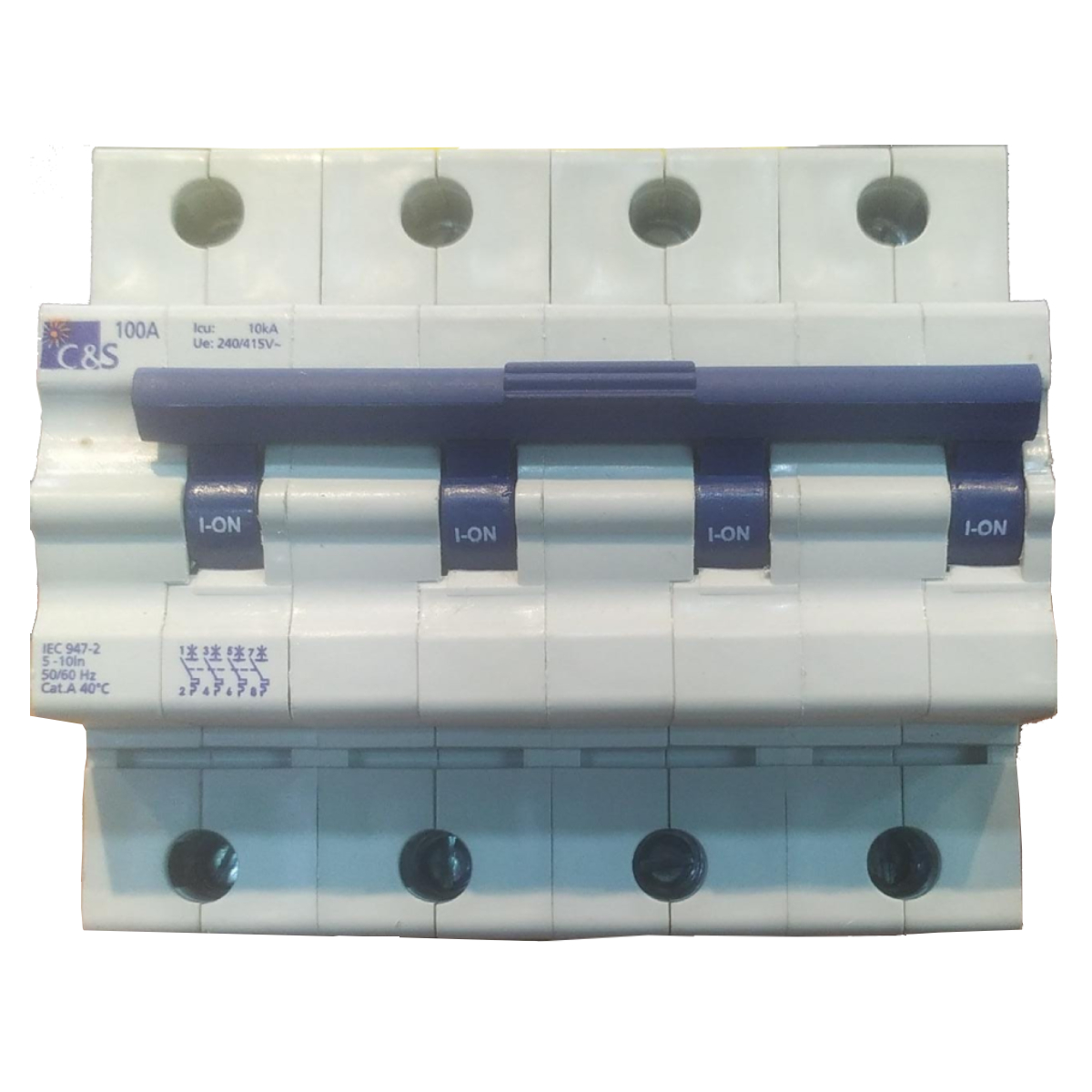 C&S WiNtrip 100A 4 Pole MCB 10kA "C"