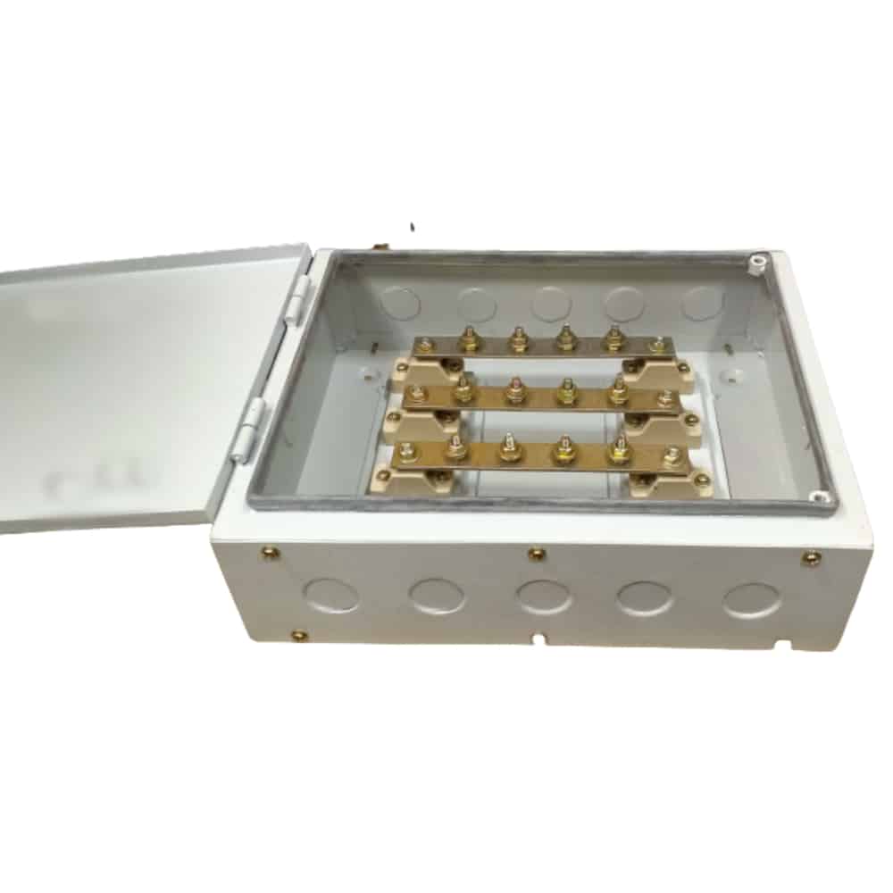 4 Pole Busbar Box Copper Heavy Duty