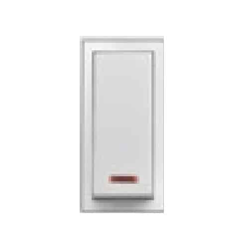 Honeywell Impact Modular Switch White - 6A, 1 Way, With Indicator, 1M
