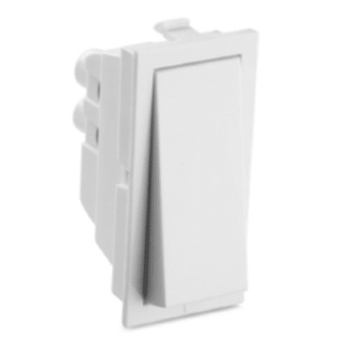 Honeywell Impact Modular Switch White - 6A, 1 Way, Without Indicator, 1M