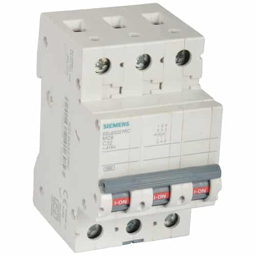 Siemens Betagard MCB 7.5kA - C-Curve, 50A, 3 Pole