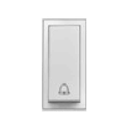 Honeywell Impact 6A Modular Bell Push Switch White - Without Indicator, 1M