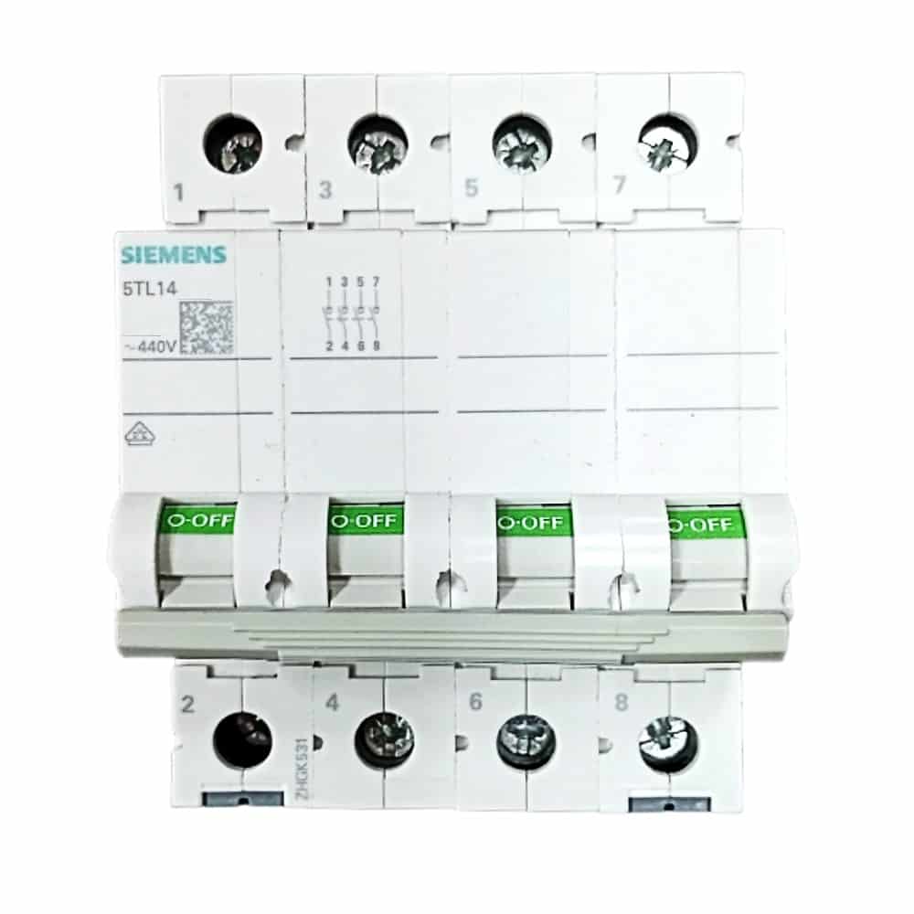 Siemens Betagard Isolator 5TL1 - 125A, 4 Pole