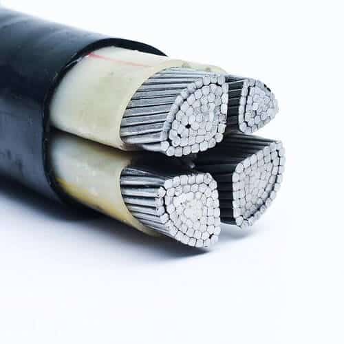Polycab Unarmoured Aluminium LT Cable PVC/XLPE Insulated Overall PVC Sheathed 1100 Volts - 3.5 Core, 240 sq.mm