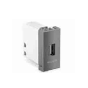 Honeywell MK Horizon 2.1A Modular USB Socket 1M - Jet Black