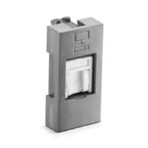 Honeywell MK Horizon Cat6A Modular RJ45 Computer Socket 1M - Magnesium Grey