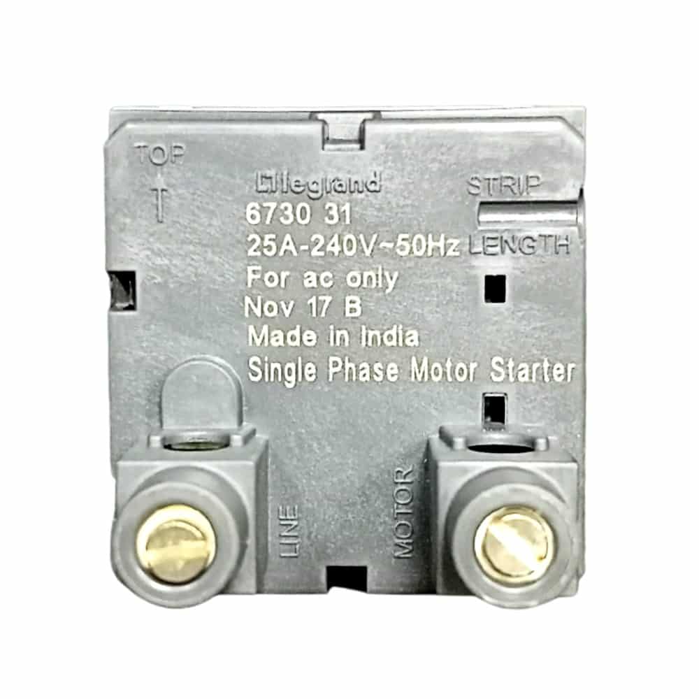 Legrand Myrius Modular Motor Starter Switch 2M White