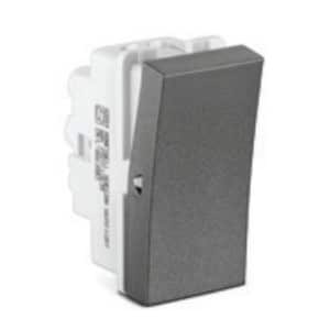 Honeywell MK Horizon Modular Switch - 6A, 1 Way, Without Indicator, 1M, Magnesium Grey
