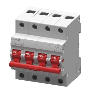 Siemens Sinova Isolator AC - 63A, 4 Pole