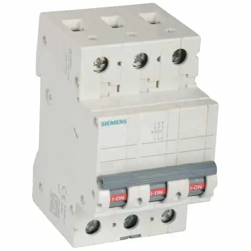 Siemens 5SX MCB 10kA 'C' - 50A, 3 Pole