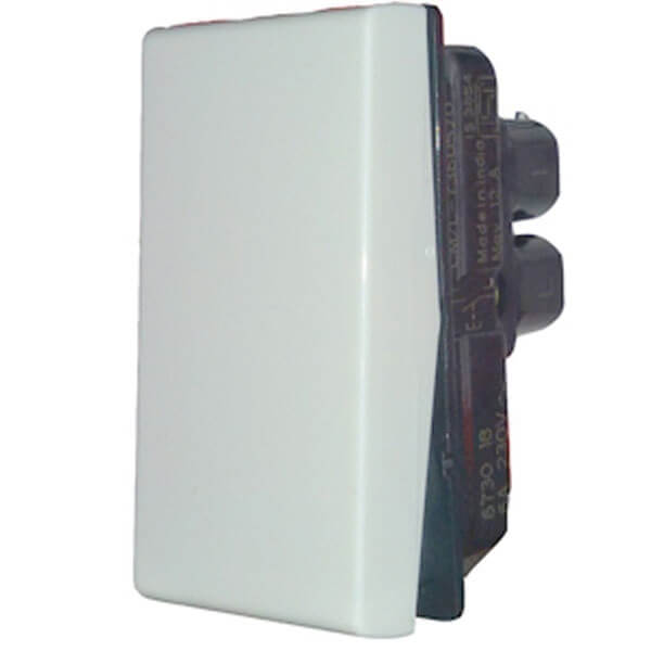 Legrand Myrius Modular Switch White - 6A, 1 Way, Without Indicator, 1M