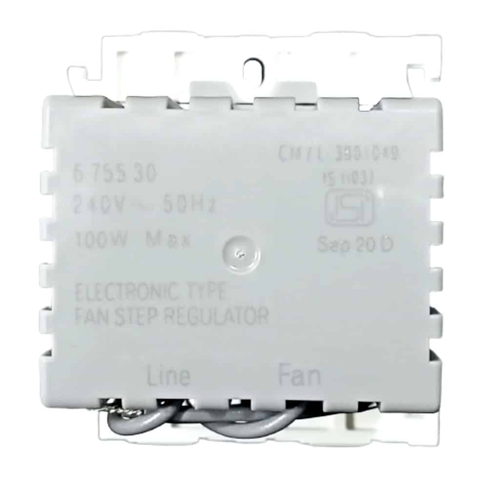 Legrand Mylinc Modular Step Fan Regulator 100W White