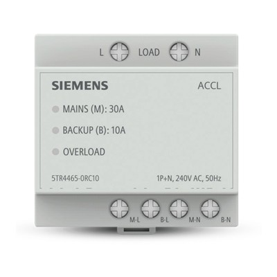 Siemens Sinova 30A 1 Phase Automatic Changeover Switch ACCL - 10A