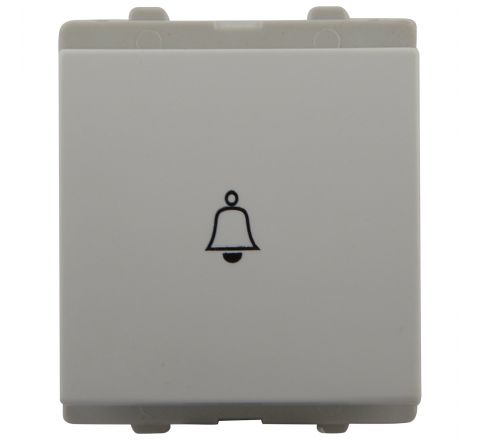 Schneider Opale 6A 1 Way Modular Bell Push Switch White - 2M