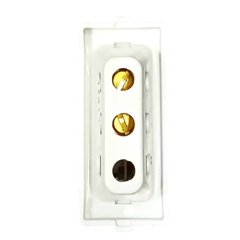 Schneider Opale 6A 1 Way Modular Bell Push Switch White