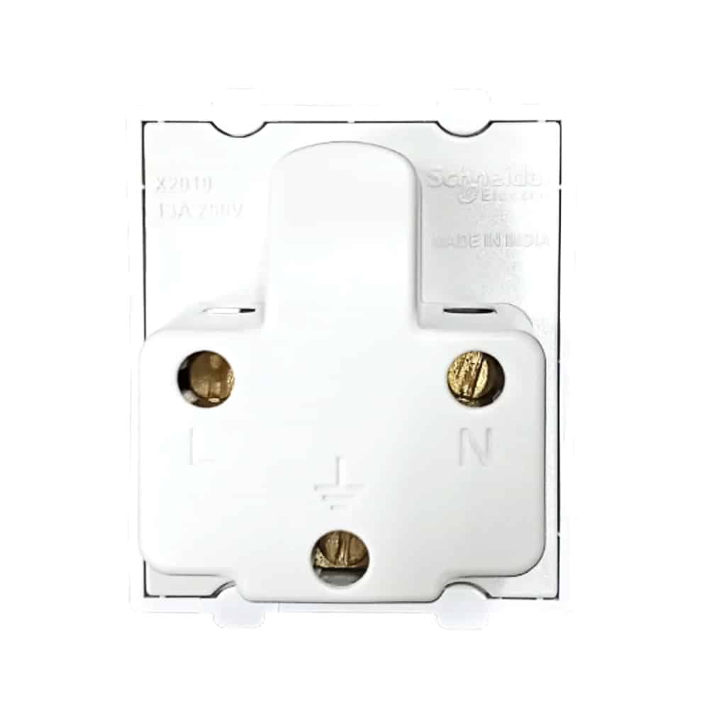 Schneider Opale Modular Socket with Shutter 2M White