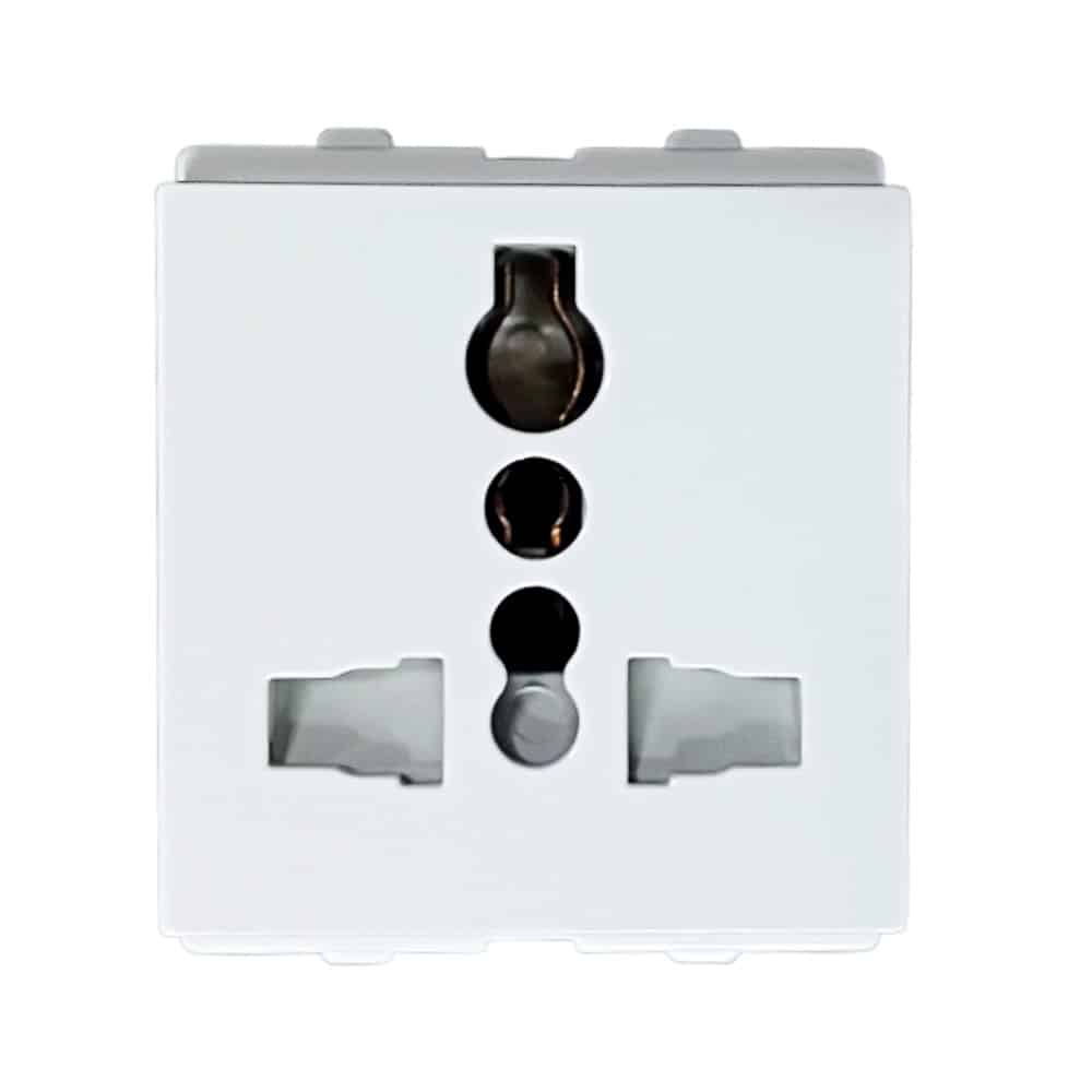 Schneider Opale Modular Socket with Shutter 2M White