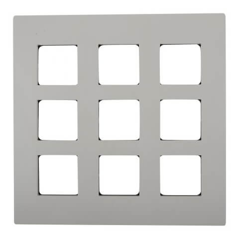 Schneider Opale Modular Plate Cover + Frame White - 18M