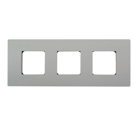 Schneider Opale Modular Plate Cover + Frame White - 6M