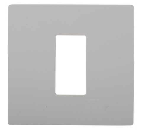 Schneider Opale Modular Plate Cover + Frame White - 1M