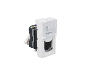 Legrand Arteor Modular RJ45 Computer Socket 1M - Cat5e, White