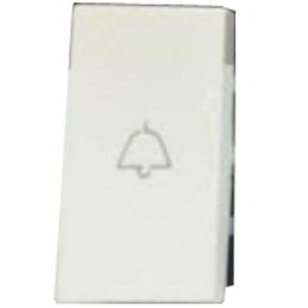 Legrand Arteor 6A 1 Way Modular Bell Push Switch - 1M, White
