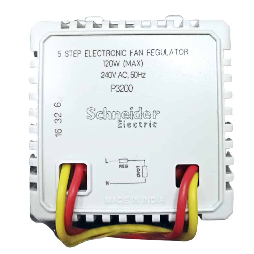 Schneider Livia Modular Fan Regulator White