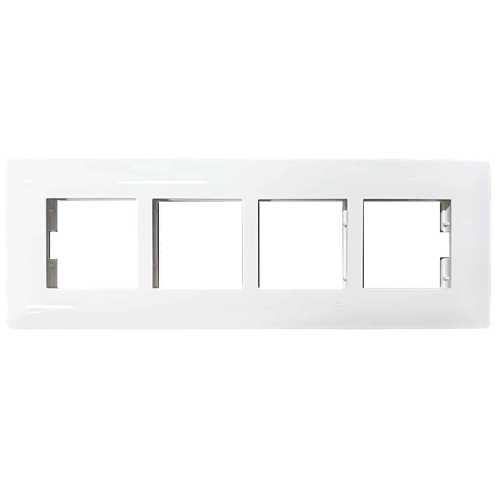 Schneider Livia Modular Plate Cover + Frame White? - 8M (H)