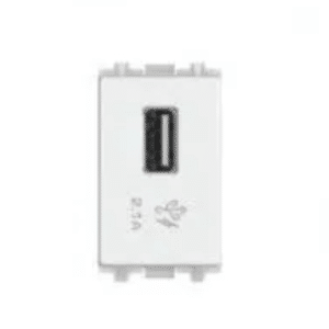 Schneider ZENcelo 2.1A Modular USB Socket - White, 1 Gang