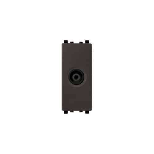 Schneider ZENcelo Modular TV Coaxial Socket 1M - Dark Grey